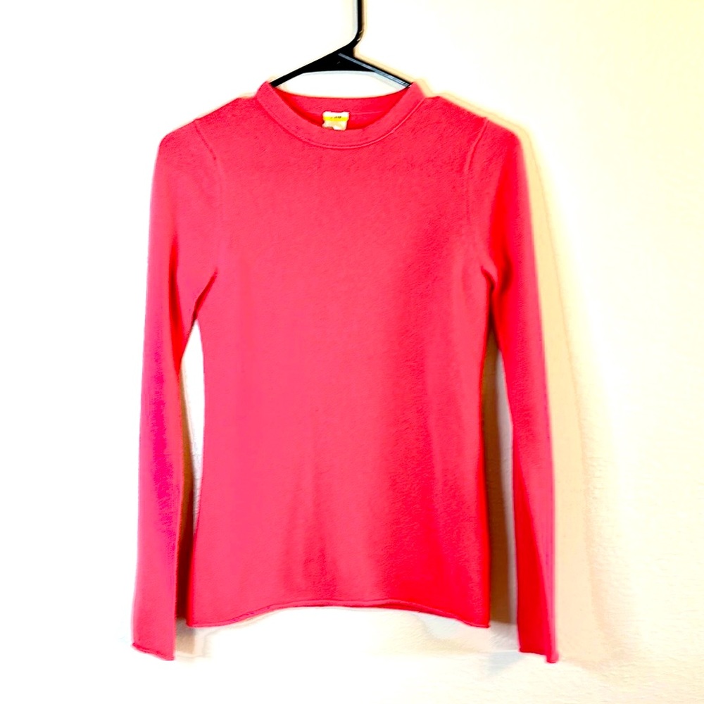 J. Crew 100% Cashmere Sweater Red Crewneck